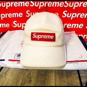 Supreme Wool Camp Cap FW21 White New